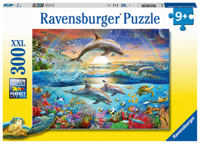 Puzzle Ravensburger Raj delfinów - układanka - 300 elementów