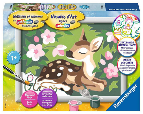 Farba Ravensburger po numerach mały jeleń - pakiet hobbystyczny