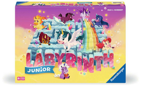 Ravensburger - młodszy jednorożec labirynt - gra planszowa - 2-4 graczy