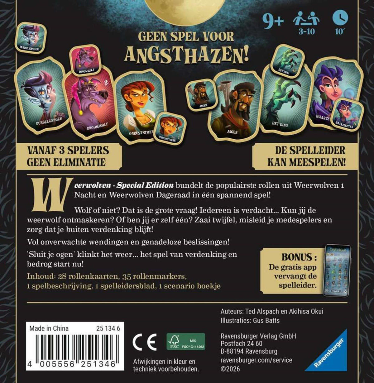 Ravensburger gezelschapsspel weerwolven special edition