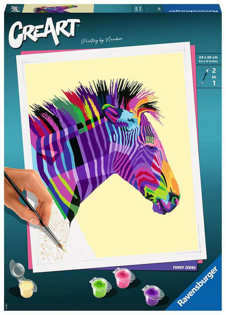Farba Ravensburger Creart Zebra według numerów