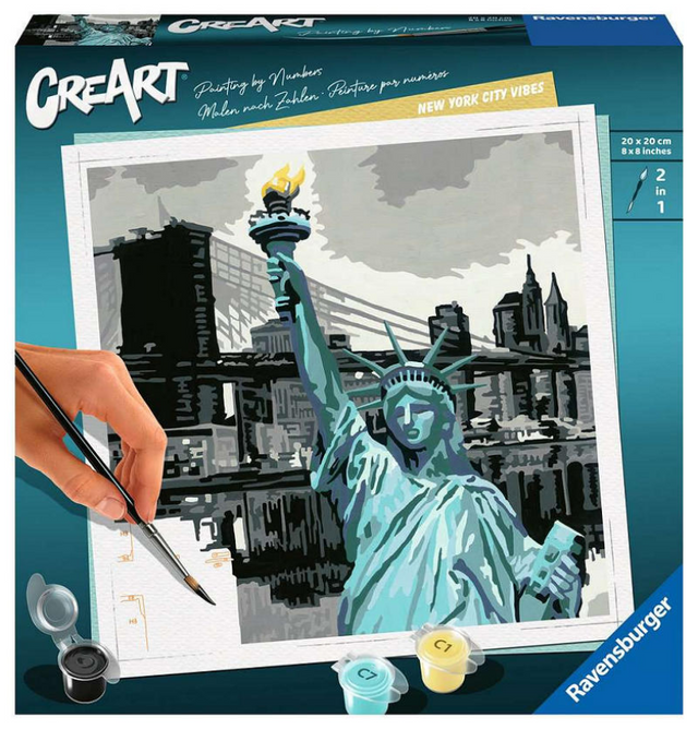 Ravensburger malowanie po numerach ravensburger creart new york city - malowanie po numerach dla dorosłych - pakiet hobby