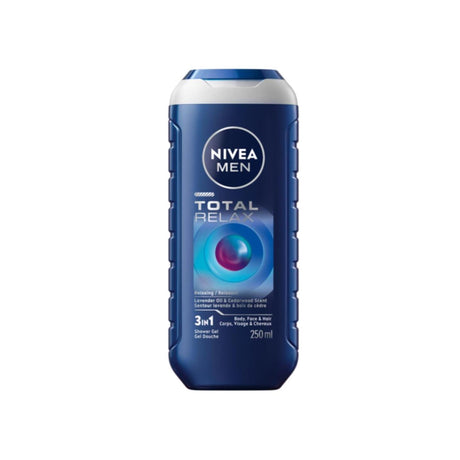 Nivea żel pod prysznic dla mężczyzn 3 w 1 total relaks 250ml