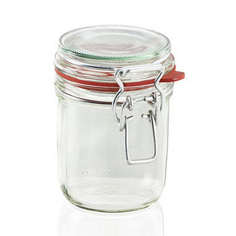 Leifheit 3192 słoik do wekowania z zamknięciem wahadłowym 370 ml szkło, stal nierdzewna