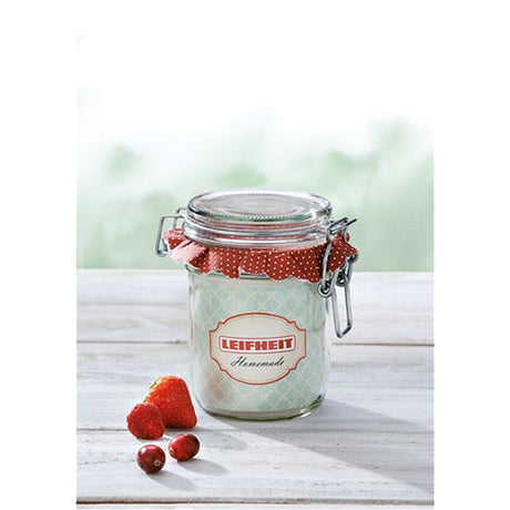 Leifheit 3192 słoik do wekowania z zamknięciem wahadłowym 370 ml szkło, stal nierdzewna