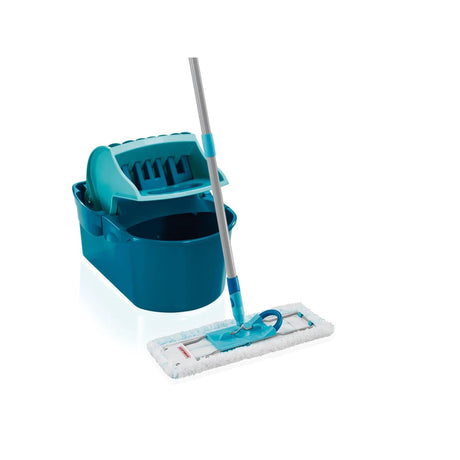 Wycieraczka do podłóg Leifheit profi xl - ściereczka do podłóg micro duo - kompletny system kompaktowy - szerokość wycierania 42 cm - wiadro 8 l