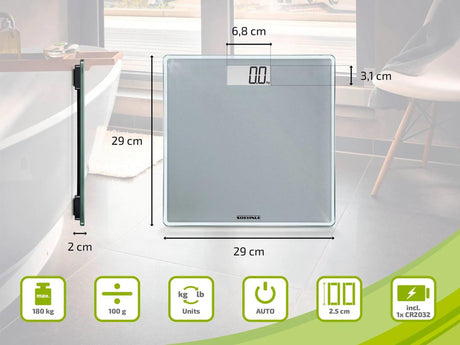 Waga osobista Soehnle Digital Style Sens Compact 300 - do 180kg w kolorze szarym