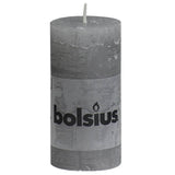Bolsius Bolsius rustykalne świece 8 St 100x50 mm jasnoszary