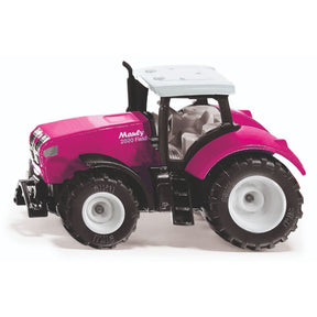 Ciągnik siku mauly x540 junior 6,7 cm, odlewany ciśnieniowo, różowy