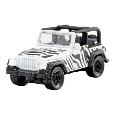 Autko samochodzik Siku Jeep Wrangler Safari biały czarny - model samochodu.