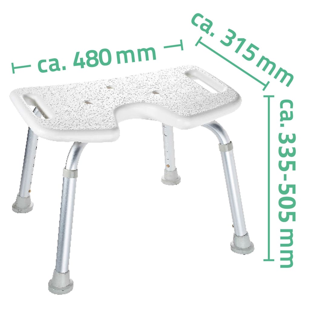 Ridder Ridder łazienka stołek 150 kg biały A0050501