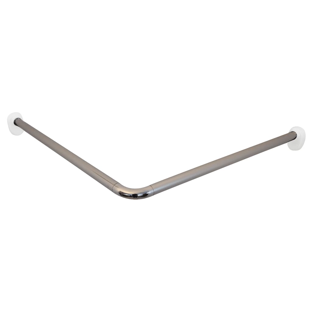 Ridder Ridder Corner Cornec Curtain Rod 80x80x2.5 cm Chromum