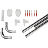 Ridder Corner Shower Curil Rail Universal 25 mm Chrome 59500