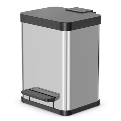 Kosz na śmieci Hailo öko duo plus m - separator śmieci - 2 x 9 l - stal nierdzewna