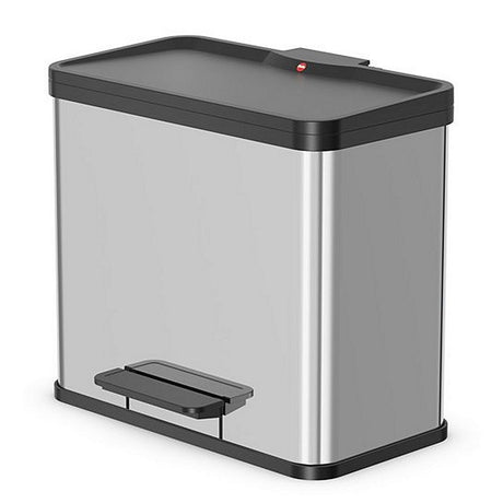 Hailo 0633-220 Öko Trio Plus L Pedal Bin 3x9l Srebrny czarny