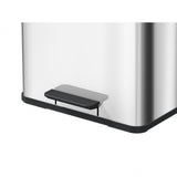 Hailo 0633-230 Öko Trio Plus Pedal Bin 3x9l White