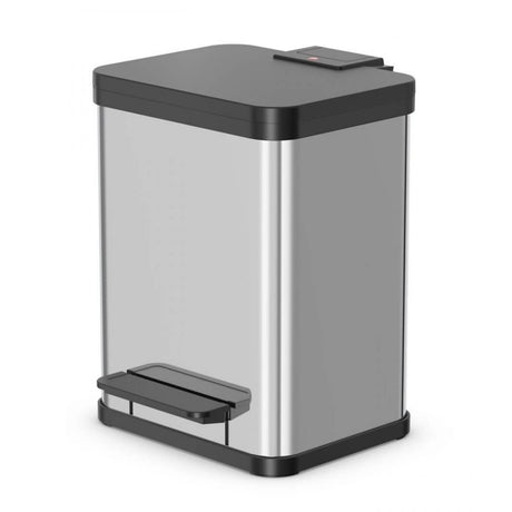 Hailo 0619-200 öko uno plus m kosz na śmieci z pedałem, 17 l, stal nierdzewna