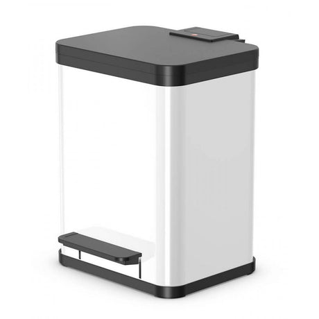 Hailo 0619-230 öko uno plus m kosz na śmieci z pedałem 17 l, biały
