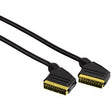 Kabel Hama Scart 21p, pozłacany, 3m