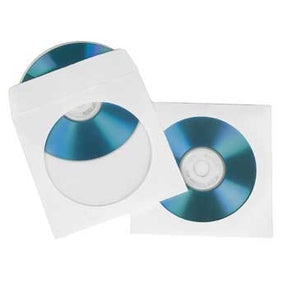 Hama Papierowe okładki na CD DVD 100 sztuk białe
