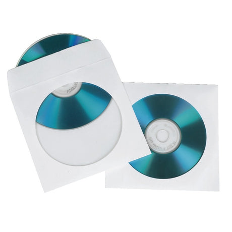 Hama Okładki na płyty CD papierowe białe 25 sztuk