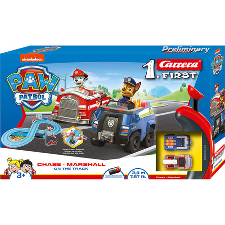 Tor wyścigowy Carrera First Psi Patrol + 2 samochody i 2 kontrolery 240 cm