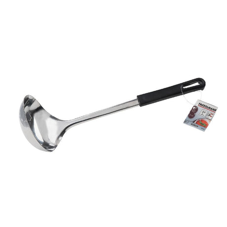 Łyżka do zupy Fackelmann Food and More 30 cm, czarna, pp, stal nierdzewna