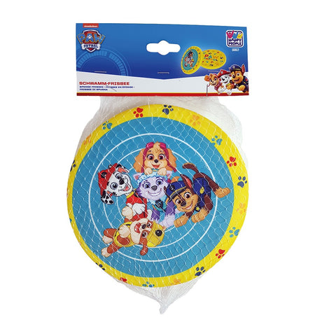 Frisbee z gąbką Paw Patrol 19 cm żółto-niebieskie