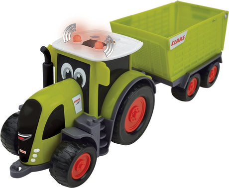 Traktor Happy People Claas Axion 870 Junior 30 cm Limonkowy, 2-częściowy
