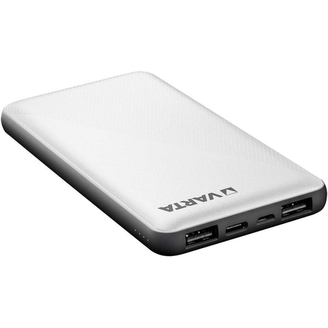 Power bank Enzo Varta 10 000 mA srebrny + sygnalizacja LED USB i USB-C - 3509010