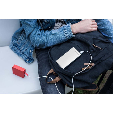Power bank Enzo Varta 10 000 mA srebrny + sygnalizacja LED USB i USB-C - 3509010