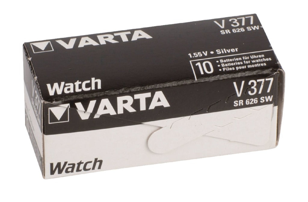 Bateria guzikowa Varta v377 srebrna