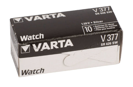Bateria guzikowa Varta v377 srebrna
