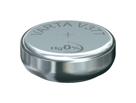 Bateria guzikowa Varta v377 srebrna
