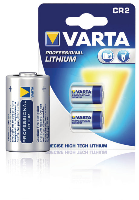 Bateria litowa fotowoltaiczna Varta CR2-2 3 V 920 mAh, 2 blistry