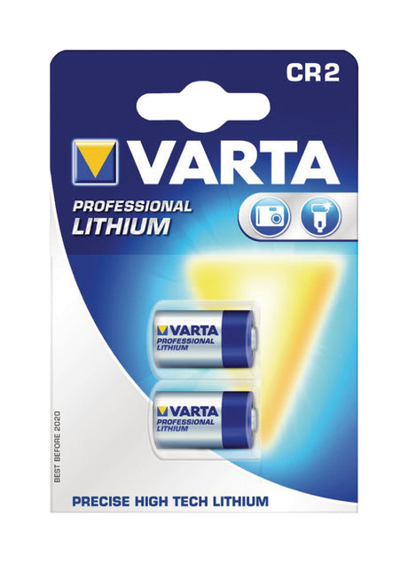 Bateria litowa fotowoltaiczna Varta CR2-2 3 V 920 mAh, 2 blistry