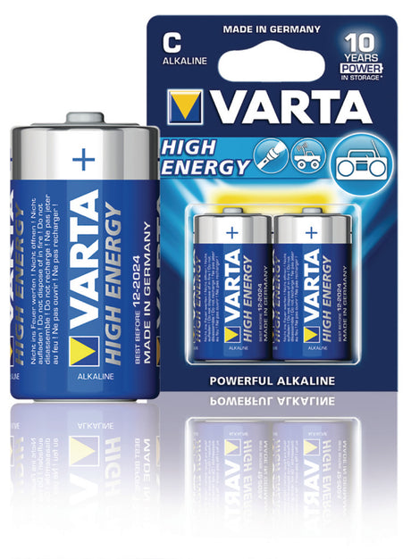 Bateria alkaliczna Varta 4914 2b c lr14 1,5 v high power 10 blistrów