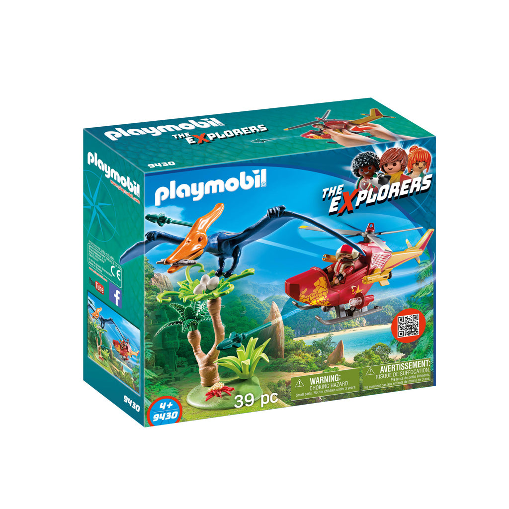 Playmobil 9430 Helikopter odkrywców z pteranodonem