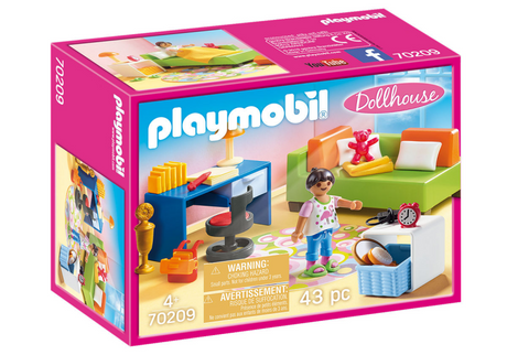 Pokój dziecięcy Playmobil domek dla lalek z rozkładaną sofą - 70209