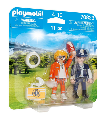 Playmobil dwupak lekarz pogotowia i policjantka - 70823