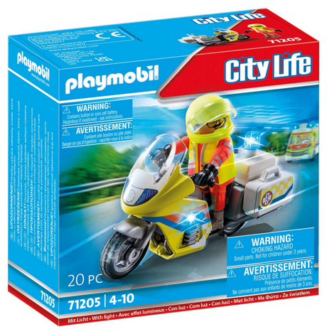 Playmobil 71205 motocykl awaryjny z migającym światłem