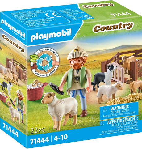 Playmobil wiejski młody pasterz z owcami - 71444