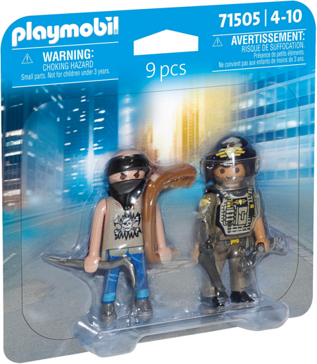 Playmobil 71505 Duopacks Taktycal Police Unit and Bandit