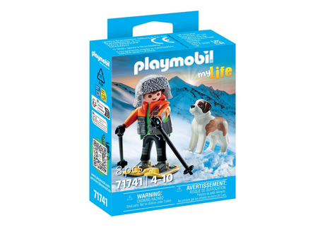 Playmobil my life wandelaar met sint bernard - 71741