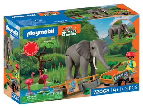 Playmobil zwierzęta przyjaciele słoń z opiekunem zoo - 72068