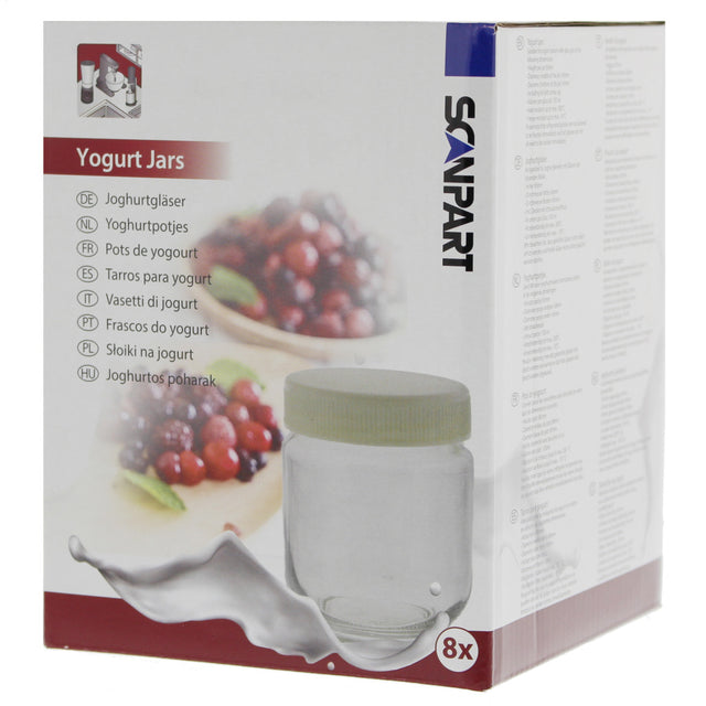 Scanpart Scanpart Pojemniki na jogurt 150ml 8 sztuk