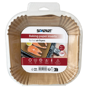 Scanpart airfryer bakpapier dia 16x16cm 100 stuks