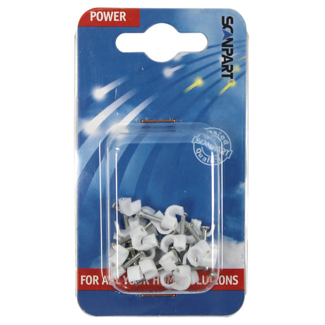 Zaciski do przewodu Scanpart 5mm okrągłe białe a25