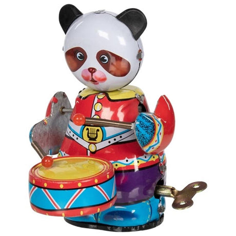 Miś Panda z bębnem. 8x6x11cm.