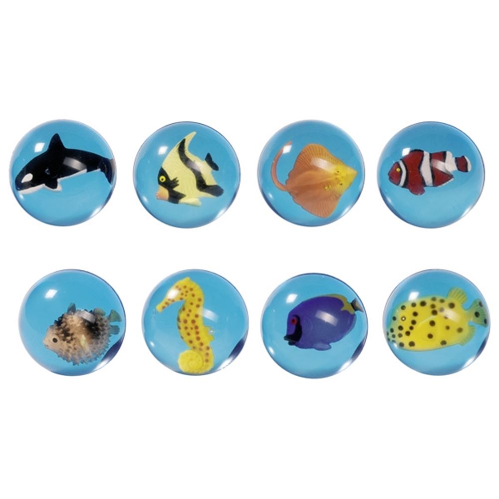 Odbijająca się piłka - ryba 3D. 4,5 cm. 8 a